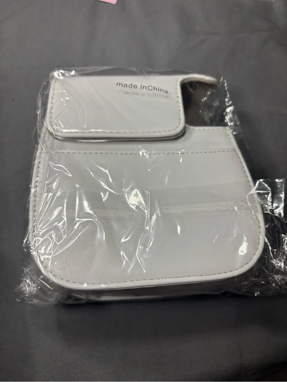 New White Mini Camera Bag / Case with Strap Polaroid Accessory Set